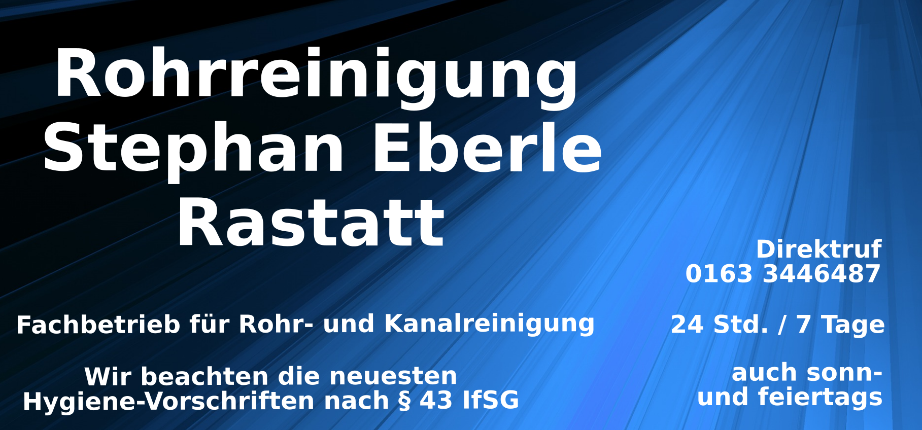 Rohrreinigung Stephan Eberle Rastatt